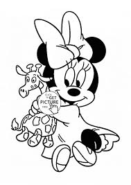 Baby minnie and mickey mouse coloring page. Baby Mickey And Minnie Coloring Page Novocom Top