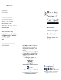 You may also be able to use email, if the jail or prison accepts email. Letter To Ban Someone From Property Property Walls