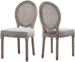 Amazonsmile French Retro Dining Chairs Distressed Wood Chairs With Cane Mesh Round Back Upholst French Dining Chairs Round Back Dining Chairs Dining Chairs