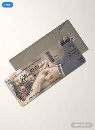 Editable Boarding Pass Wedding Invitation Template Free Pdf Psd Illustrator Boarding Pass Invitation Template Ticket Wedding Invitations Boarding Pass Wedding Invitation