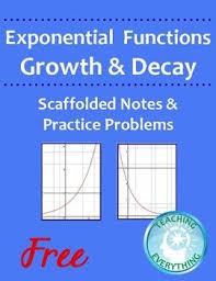 Exponential Growth And Decay Functions Scaffolded Notes And Practice Problems Exponential Growth And Decay Exponential Functions