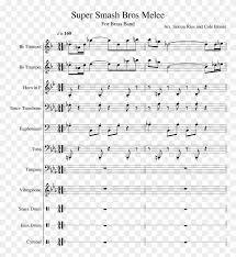 This piece was made by ear. Super Smash Bros Melee Sheet Music Composed By Arr Battle Against A True Hero On Trombone Clipart 4351112 Pikpng