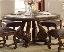 Mcferran Home Furnishings 60 Round Dining Table In Brown D9800 60x60 Round Pedestal Dining Round Pedestal Dining Table Dining Table