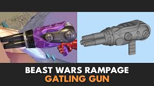 Beast Wars Rampage Gatling Gun - 3D Model by Midnight 3D