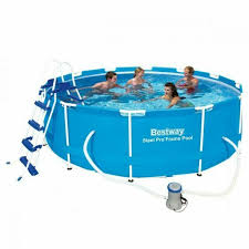 Bestway Steel Pro Max 12ft X 39 5in Round Swimming Pool Blue Bw56418 For Sale Online Ebay