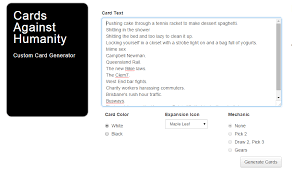 See more ideas about cards against humanity, horrible people, custom cards. Custom Cards Against Humanity How To Make Them Build Logs Hsbne Discourse
