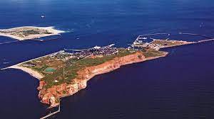 Helgoland Nordseeinsel Mit Rotem Felsen Und Weisser Dune Helgoland Insel Nordseeinseln