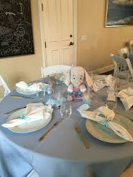 Table Setting With Dumbo Centerpiece Elephant Baby Shower Boy Elephant Baby Shower Theme Boy Baby Boy Shower
