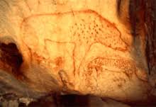 Cave paintings are a type of parietal art (which category also includes petroglyphs, or engravings), found on the wall or ceilings of caves. Cave Painting Wikipedia