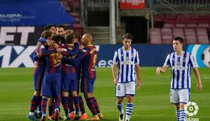 Das ist die statistik zur begegnung fc barcelona gegen real sociedad am mar 7, 2020 im wettbewerb laliga. El Fc Barcelona Gana A La Real Sociedad En Laliga