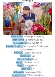 Huenibgkai Facts By Kprofiles Kprofiles Txt Follow Me For More Zoeysartaesthetic Txt Facts Beginners Arts and entertainment in tbilisi, georgia. kprofiles kprofiles txt follow