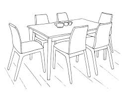 How to make a diy farmhouse dining room table: Premium Vector Part Of The Dining Room Round Table And Chairs On The Table Vase Of Flowers Hand Drawn Sketch Vector Illustration