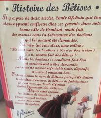 Examples of bêtise in a sentence. Betise De Cambrai Afchain