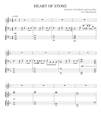 Solo, piano & vocal and piano.easy (format.pdf). Heart Of Stone From Six The Musical Sheet Music For Piano Solo Musescore Com