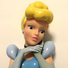 Disney Cinderella in blue Bank piggy bank