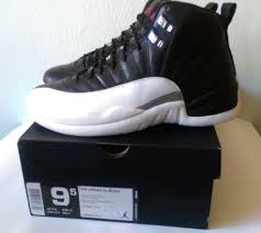 Jordan 12 Black Red White New Nike Air Jordan 12 Playoff Retro Black Varsity Red White 130690 001 Size 9 5 Fashion Clothing Shoes Access Air Jordans Air Jordan 12 Retro New Nike Air