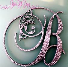 Pin By Barbara Hillock On My Work Monogram Cake Letter B Monogram Cake Toppers