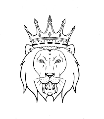 Simple king crown tattoo stencil. Lion Head With Crown Tattoo On Back Pictures To Pin On Pinterest Simple Lion Tattoo Crown Tattoo Design Lion King Tattoo
