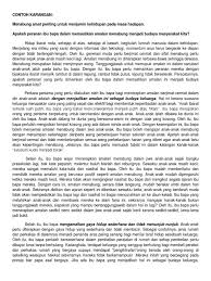 Contoh Karangan Menabung