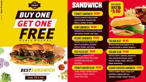 Digitalsignage Sandwich Menu Board Designs For Restaurants And Restaurant Marketing On Dsmenu Menu Design Sandwich Menu Veggie Sandwich