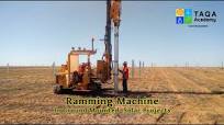 Ramming machine in Ground-Mounted Solar Plant Projects