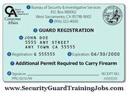 Apply online for a security guard license; California Guard Card How To Become A Security Guard In California