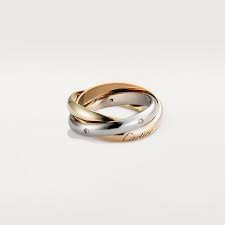 Find cartier solitaire 1895 from a vast selection of fine jewellery. Crb4088500 Bague Trinity Or Gris Or Jaune Or Rose Diamants Cartier