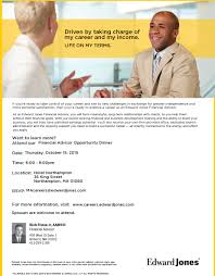 Also know, does edward jones charge a transfer fee? Edward Jones Financial Advisor Opportunity Dinner Greater Northampton Chamber Of Commerce