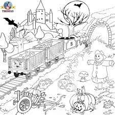 Thomas The Train Coloring Pages Google Search Halloween Coloring Sheets Halloween Coloring Pages Halloween Coloring Pages Printable
