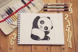 Kawaii panda mit herz zeichnen lernen shop: Panda Zeichnen In Einfachen Schritten Zu Deiner Ersten Panda Zeichnung