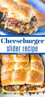 Cheeseburger Sliders I Heart Eating Recipe In 2020 Cheeseburger Sliders Slider Recipes Recipes