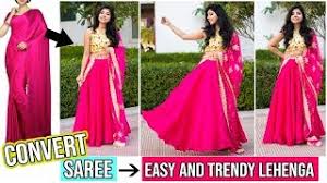 Convert Old Silk Saree Into Trendy Lehenga In Just 15 Minutes Reuse Of Old Sarees Youtube A lehenga dupatta is a beautiful and necessary accessory to your festival wear. convert old silk saree into trendy lehenga in just 15 minutes reuse of old sarees