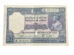 British India Notes | Paper Money & banknotes from the Raj Era at Sikkaji