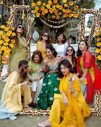 Mehendi Outfit Ideas From Priyanka Karki Mehendi Ceremony In 2020 Wedding Marketing Bridal Outfits Mehendi Outfits