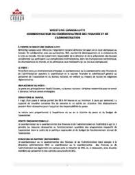 Academic background in business administration. Finance Admin Coordinator Roles Responsibilities 2020 F Wrestling Canada Lutte Wrestling Canada Lutte