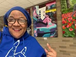 Namazzi's artwork at Memphis Airport baggage claim