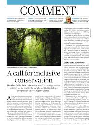 Pdf Working Together A Call For Inclusive Conservation