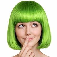 Hatstar Bob pruik groen, Charleston-pruik voor dames en heren,  kostuumaccessoire voor carnaval en Halloween, 100% polyester : Amazon.nl:  Speelgoed & ...