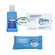 The liquid dish soap can give some serious trouble in the working process of your dishwasher. Buy Travel Laundry Detergent Dish Soap Terra Breeze 1 Shoppe All In Kit Bulk Hotel Size Amenities For Airbnb Rentals Dishwashing Liquid Dishwasher Detergent Premeasured Laundry Soap 180 Pcs