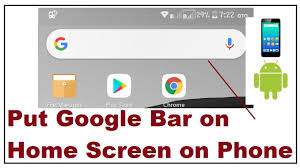How do i remove the chrome search bar at the top of my screen? How To Put Google Bar On Home Screen Youtube