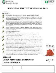We did not find results for: Lingua Portuguesa Literatura E Espanhol Com Gabarito Provisorio Uel Vestibular