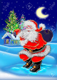 Happy Santa Claus On Snowfall Background Stock Photo Picture And Royalty Free Image Image 5965365 Free transparent images, 56 png, santa claus on transparent background. happy santa claus on snowfall background