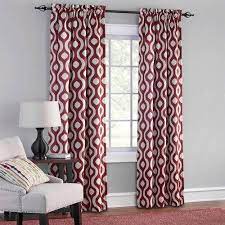 Mainstays Thermal Print Woven Curtain Panels Set Of 2 Multiple Colors Walmart Com Panel Curtains Pattern Curtains Living Room Curtains