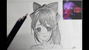 Cute drawings and cool drawings to draw… learn how to easy draw everything step by step. How To Draw Anime Girl Easy Anime Pencil Sketch For Beginners Youtube