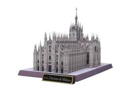 Canon Papercraft Milan Cathedral Free Building Paper Model Download Milan Cathedral Paper Models Europe Architecture