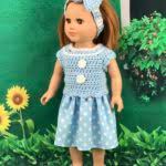 This is a pdf pattern to crochet a purple and pink outfit for your favorite 18 doll. American Girl Doll Crochet Pattern Bonanza