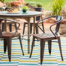 Outdoor Patio Furniture Chair Set Of 4 And Without Cushions Assembled Brown Outdoorpatiofurnitureset Outdoor Chair Set Patio Furniture Chairs Outdoor Chairs