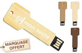 Cle Usb Bois Forme Clef De Maison A Personnaliser La Cle Usb Personnalisable Key Bois En Forme De Cle De Maison Ultra Plate Se Decline En 4 Colo Cle Usb Usb