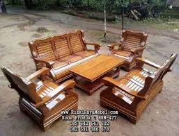 Kursi kayu kerja bergaya stylish Harga Kursi Tamu Kayu Jati Model Gajah Rizki Raya Mebel