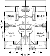 Narrow lot house plans are designed to work in urban or coastal settings where space is a premium. Narrow Lot Multi Family Home 69464am Architectural Designs House Plans